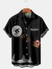 European And American Men'S Hawaiian 3D Printed Shirt Lapel Beach Short-Sleeved Fashion Casual Shirt