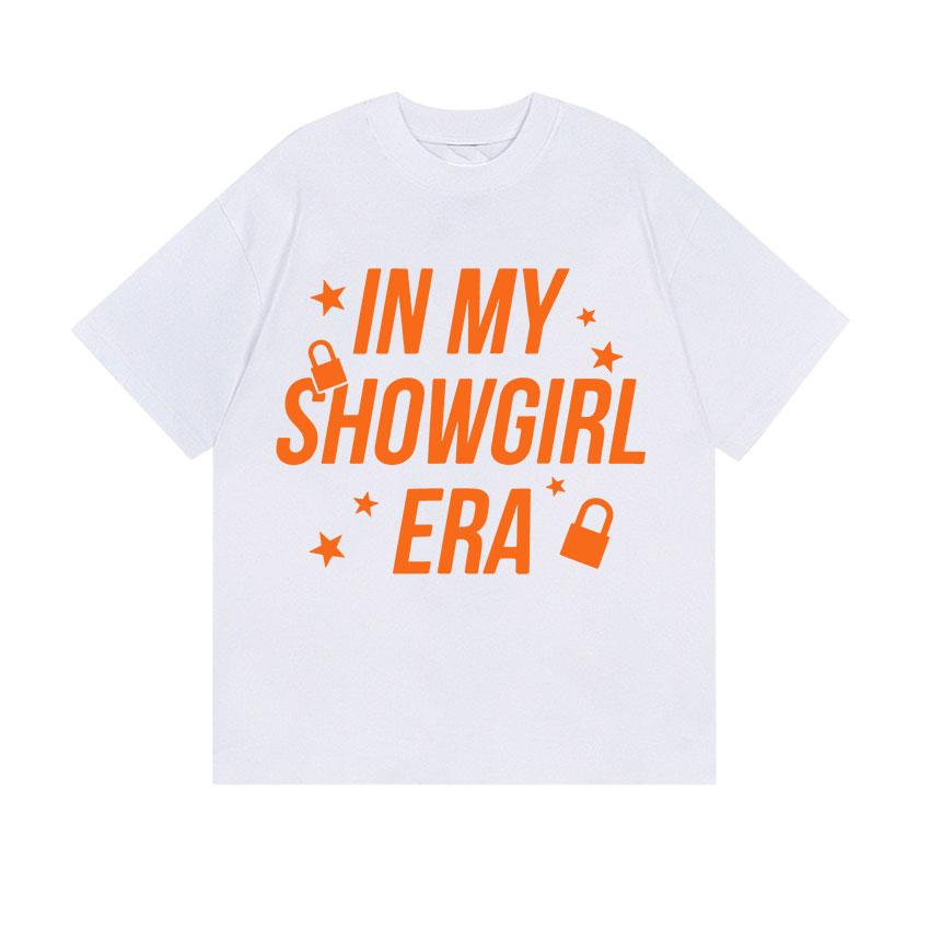 Showgirl's Life Printed T-shirts From Showgirl Era Fans Summer Harajuku Retro Cotton Short Sleeved T-shirts for Men Women