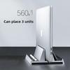 3-in-1 Aluminum Vertical Stand for Laptop, Tablet, and Phone Storage
