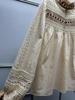 Women's Retro Ruffled Apricot Red Embroidered Long-Sleeve Shirt for Spring/Summer 2026