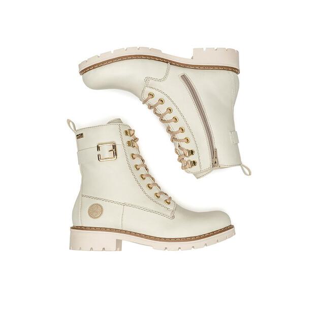 Rieker Y9126-80 Ecru Ankle Boots