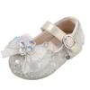 Spring New Arrivals: Baby Girl Crystal Bowknot Soft Sole Princess Shoes - Chic Korean Style