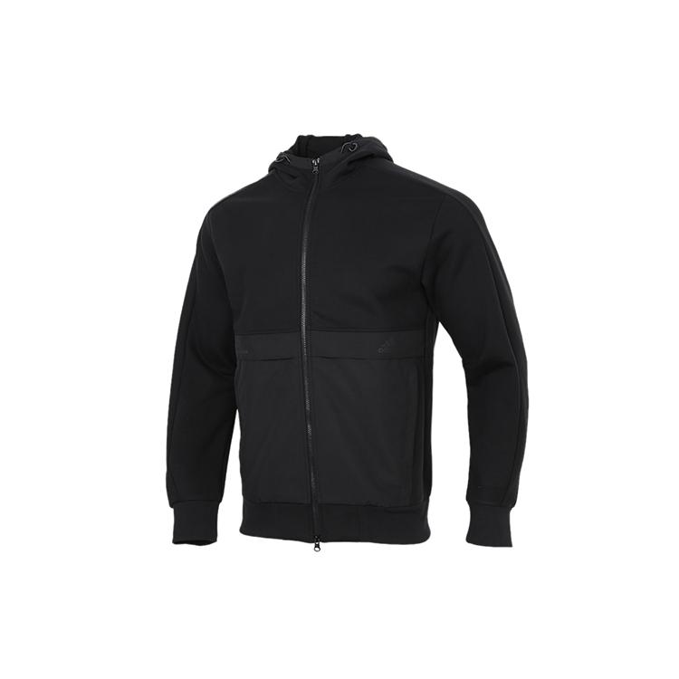 Adidas Jackets Men's Black Hooded Moderate Instructor GP0962