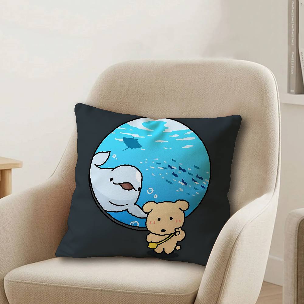 G-Ggamja Pillow Anime Pillow Sofa Bed Head Pillow Cover Cushion Cover 45x45 cm Fashion