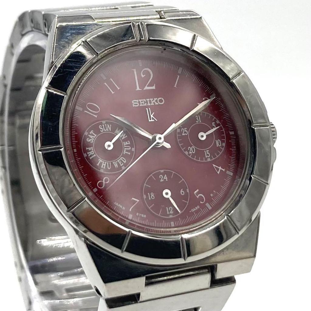 [USED] Working Seiko Rukia QZ Chronograph Watch 5Y89-0B30