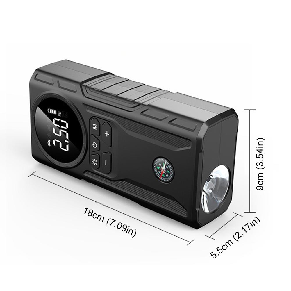 

39800mAh Car Wireless Air Pump Power Display Jump Starter Electric Tire Pump Bicycle Air Compressor for Automobile Bicycle Ball чорний