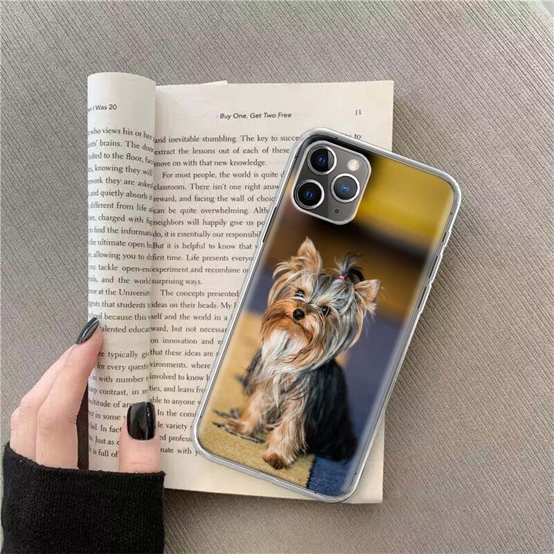 Yorkshire terrier dog Phone For Apple Iphone 12 13 Mini 15 Pro Max 11 Pro 14 Plus 16 Pro Max 16E Case Shell Cover Clear TPU Pro