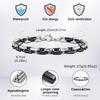 Trendy Men's Chain Bracelets,Black White Splicing Handmade Chain Wristband,New Minimalist Jewelry Gify