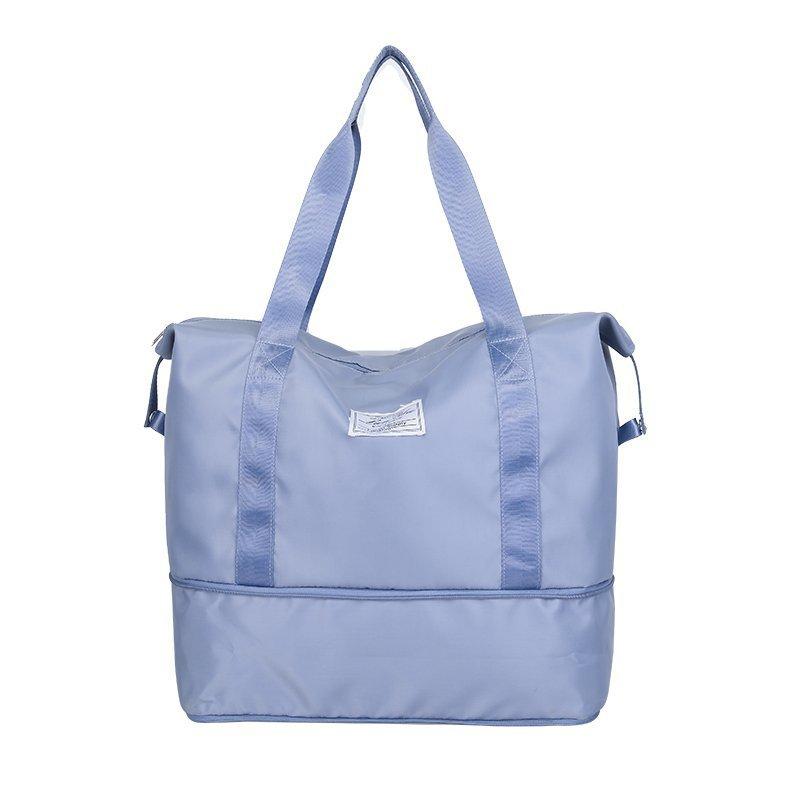 Short Distance Portable Travel Storage Bag for Women's Wet and Dry Separation Swimming Bag Yoga Fitness Bag One Shoulder Luggage Bag, Airplane Bag