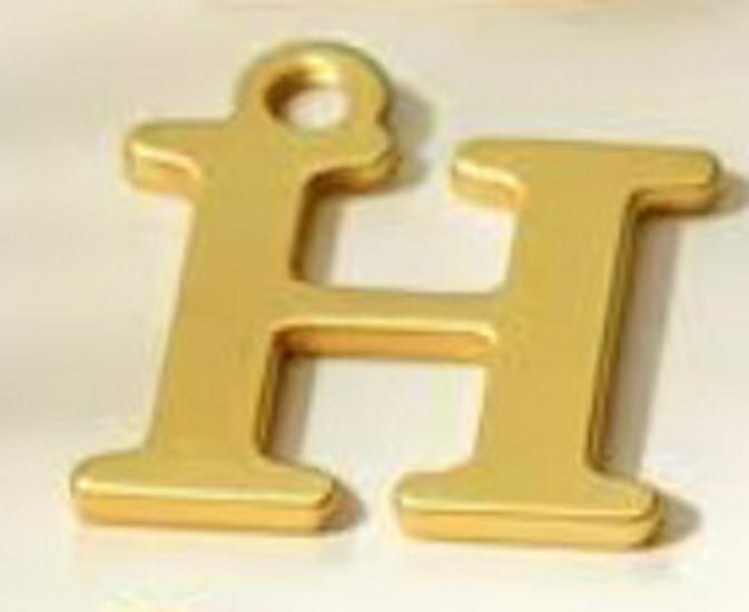DIY Jewelry Accessories: 26 Alphabet Titanium Steel Pendants for Bracelets, Necklaces, Handmade Charms
