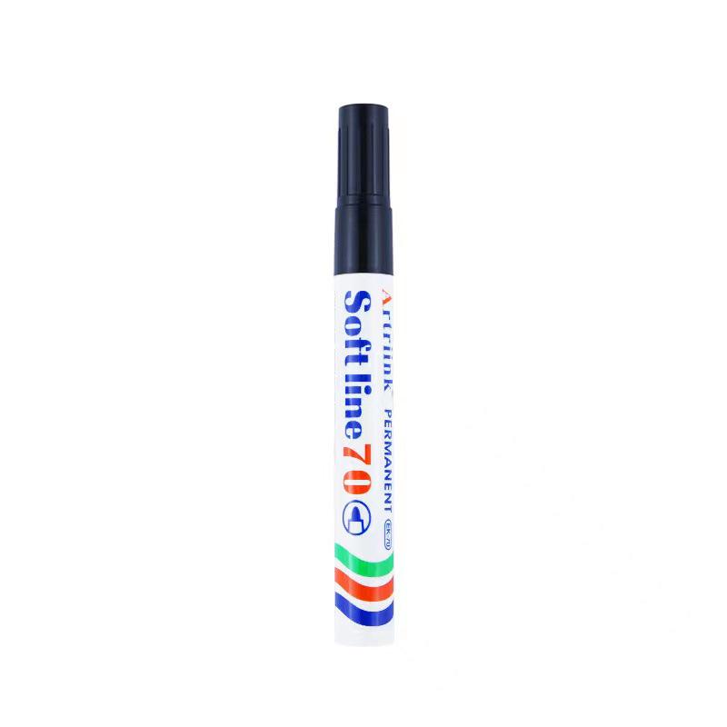 Oil-Based Waterproof Marker - Red, Blue, Black - Large Tip, Quick-Dry, Fade-Resistant - Multi-Purpose Drawing Board Pen чёрный