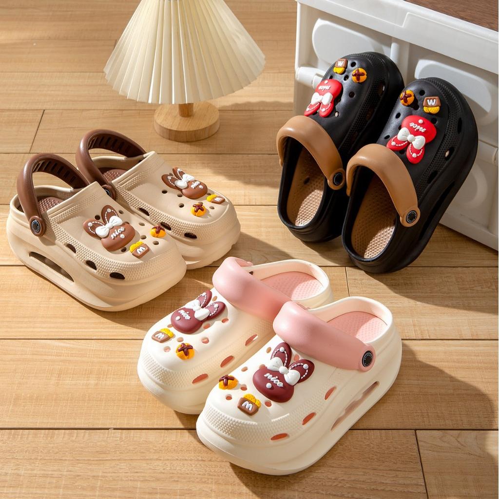 Thick-soled Hole Shoes Women Wear Summer Non-slip Ugly Fish Stars Beach Bag Head EVA Sandals