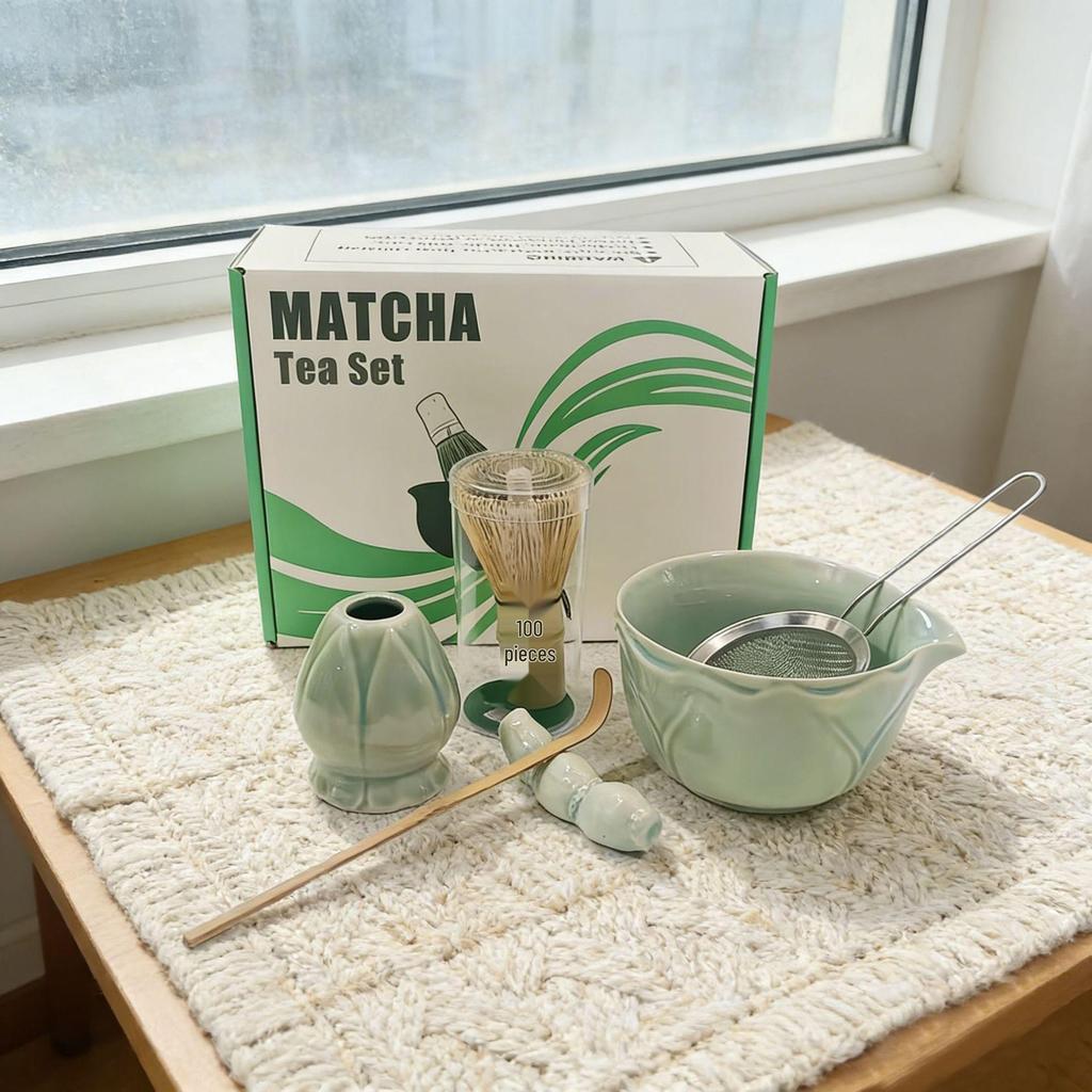 Elegant Textured Tea Ceremony Set for Japanese Matcha, Perfect for Daily Use