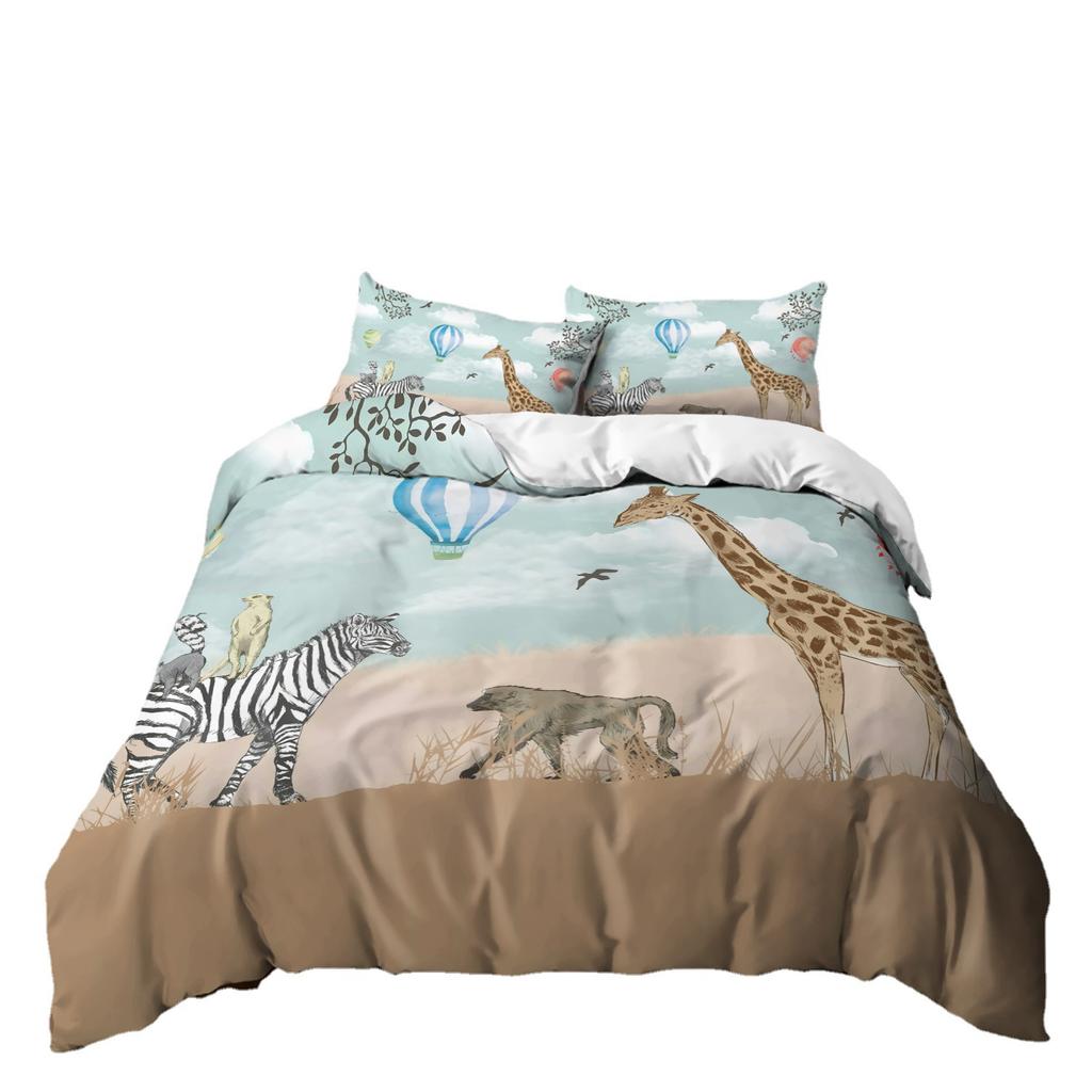 Small Animal Bed Three-piece Bed Sheet Quilt Cover Digital Printing Kit