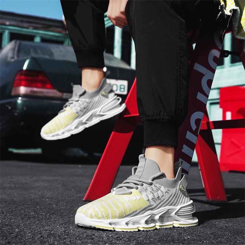 2025 Running Sneakers Newest Breathable Comfort For Men Low Top Mens Sports Increase Shoes Jogging Casual Breathable Woven