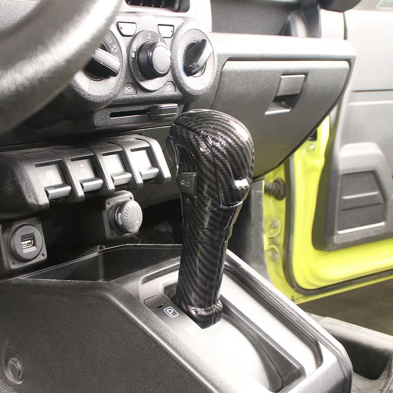 Capac panou lateral al schimbătorului de viteze auto autocolant de protecție a pârghiei de viteze pentru Suzuki Jimny 2019 în sus Accesorii auto ABS