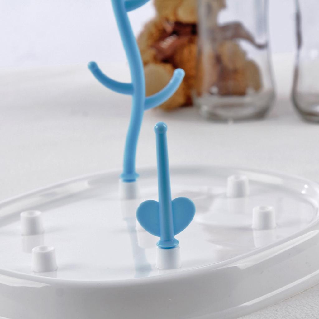 1 Set Baby Bottle Drying Rack PP Solid Baby Feeding Accessories Organizer for Kitchen Countertop Baby Care Essentials
