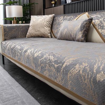 Dutch Velvet Gilding Technology Sofa Cover Sofa Cushion Four Season Couch Towel Anti Slip Light Luxury Leather Sofa Blanket Mat