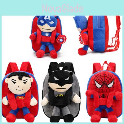 The Avengers Spiderman Captain America Batman Plush Backpack For Kids Durable And Safe