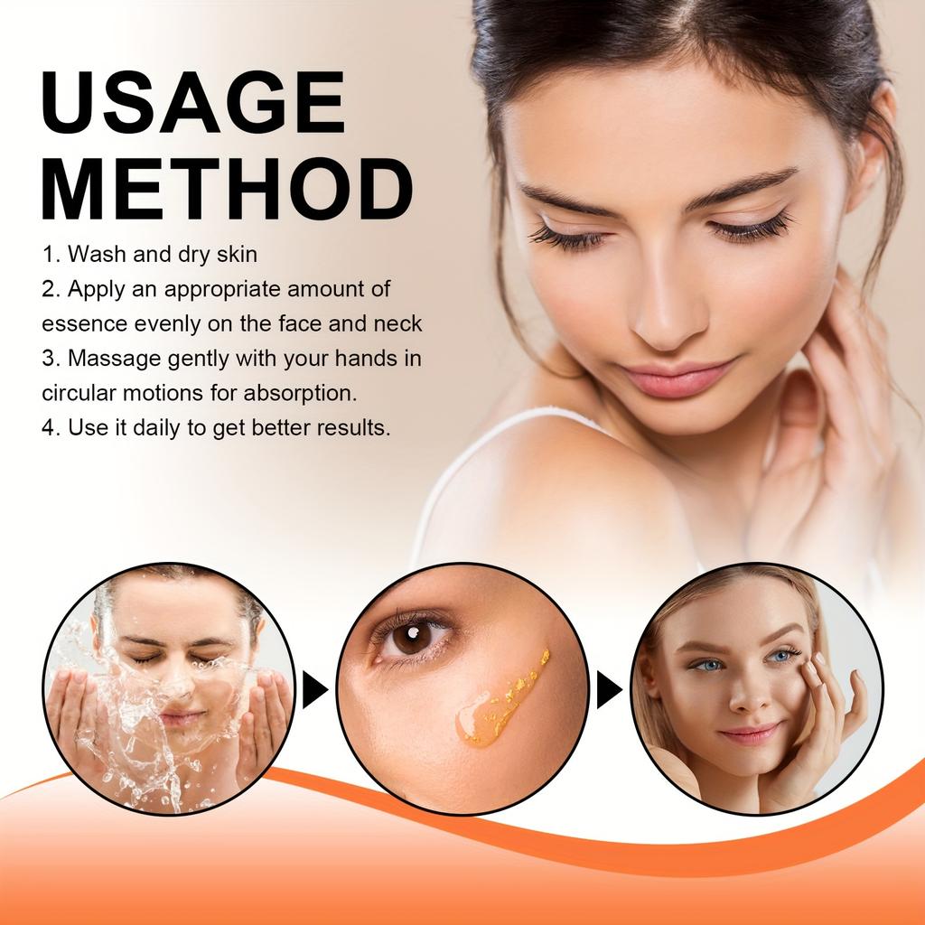 4K Gold Peptide Reversal Essence, Moisturizing and Firming Skin, Essential Essence for Daily Care,Anti-wrinkle, Reducing Fine Lines On The Face