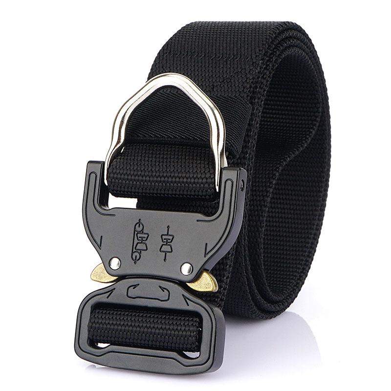 

Tactical Belt Multifunctional Sag Quick Drying Outdoor Combat Training Men s Nylon Tooling Belt 125cm чорний