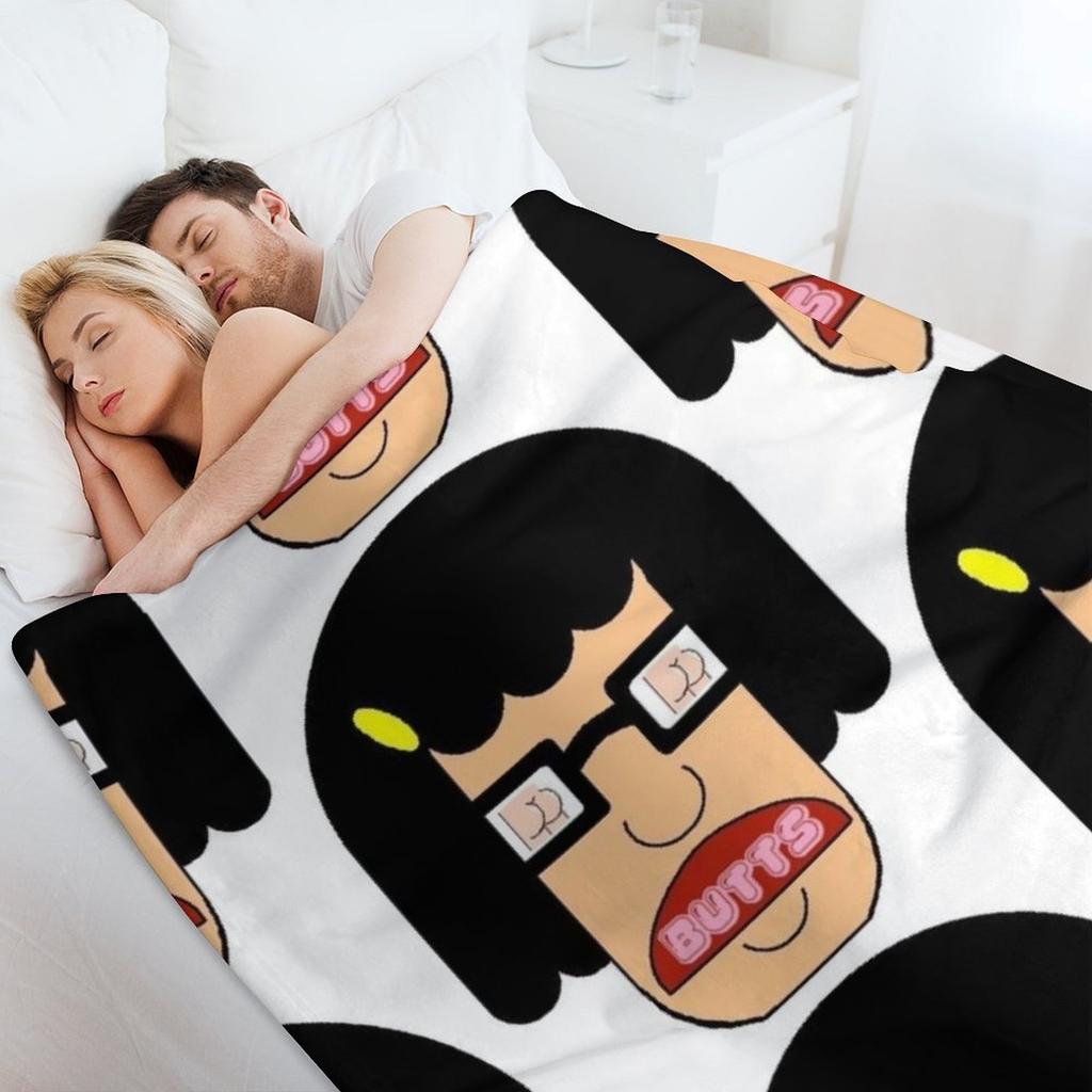 TINA LOVES BUTTS Throw Blanket Plush Furry Soft Beds warm winter Blankets