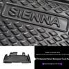 Sienna Granvia Trunk Mat: Waterproof, Wear-Resistant, Dirt-Resistant, Odorless TPE Material.