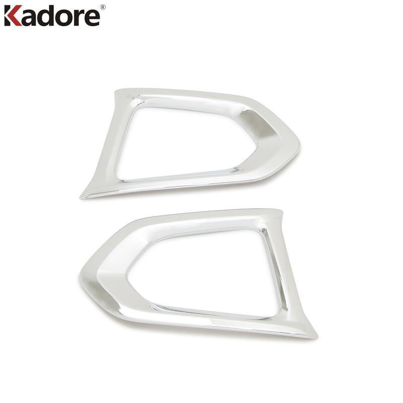 For Nissan Armada Patrol Royale Nismo Y62 2016 2017 2018 Chrome Car Front Fog Light Lamp Cover Trim Foglight Bezel Accessories