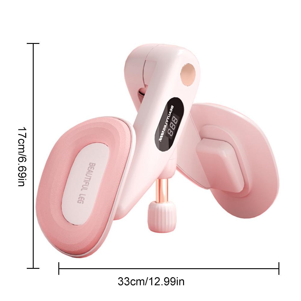 Pelvic Floor Muscle Trainer with Counter Inner Thigh Exerciser Adjustable Thigh Muscle Strengthen Device for Postpartum Recovery