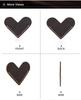 Handmade Heart-Shaped Retro Leather Bookmark – Personalized Creative Genuine Leather Page Holder.