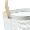 Fruit Colander Metal Material Comfortable Portable Handle Wear Resistant Practical Vegetable Drain Basket for Kitchen