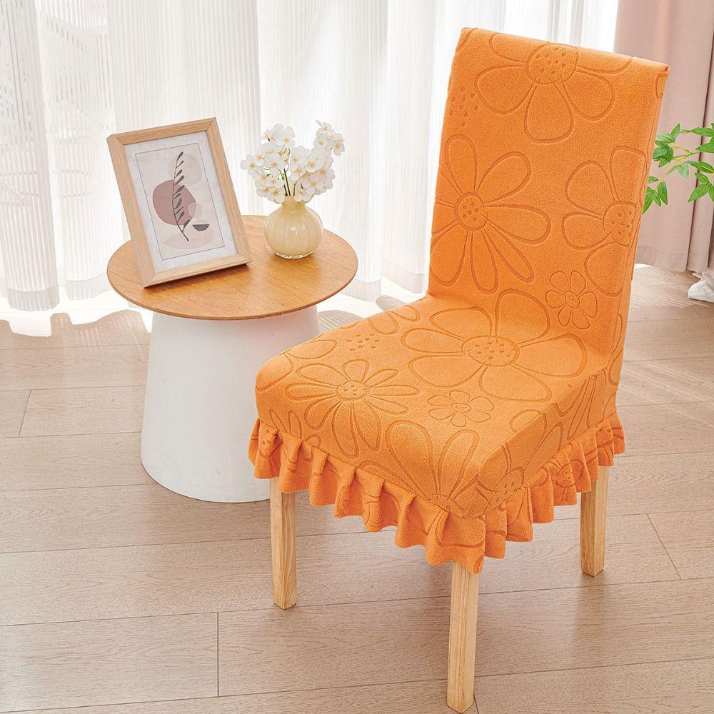 Protectors Universal Chair Covers Anti-dust Washable Dining Chair Covers Removable Flower Printing Chair Seat Covers Home
