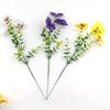 Realistic 37cm Artificial Pansy Flowers 3 Heads Silk Butterfly Flowers Simulation Flowers Table Centerpiece