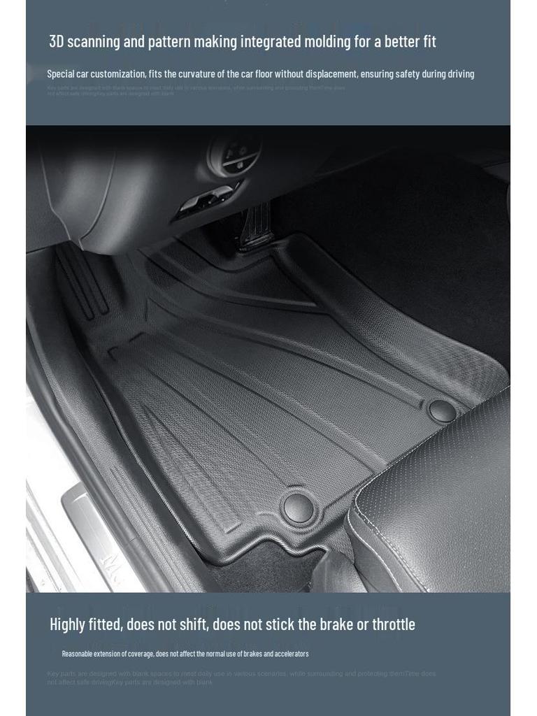Eco-Friendly TPE Floor and Trunk Mats for 23 Mercedes-Benz C-Class/C260L: Stain-Resistant and Durable