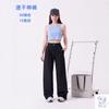 Alo Style High Waist Wide Leg Yoga Pants Womens Casual Straight Reflective Print Elastic Woven Trousers