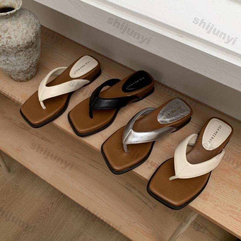 Fashion Women's Wedge Sandals 2025 Summer Fashion Breathable Comfortable Flip Flops Outdoor Height Increase Comfortable Casual Sandals