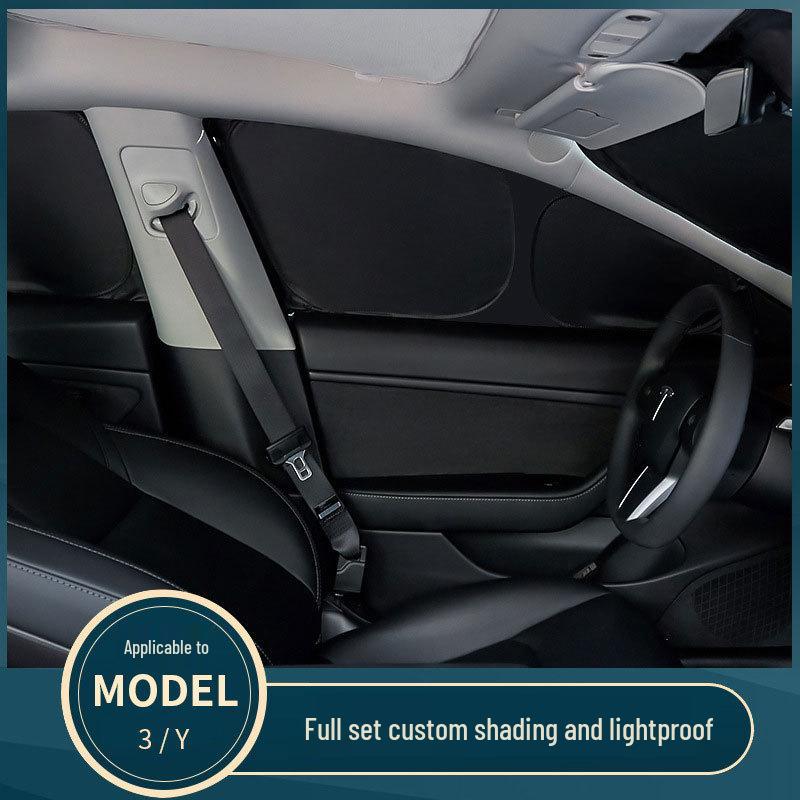 Tesla Model Y/3 Front Windshield Six-Layer Sunshade: Enhanced Heat Insulation & Sun Protection Accessories