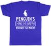Penguin Make me Happy You Not So Much Mens Womens Ladies Unisex TShirt