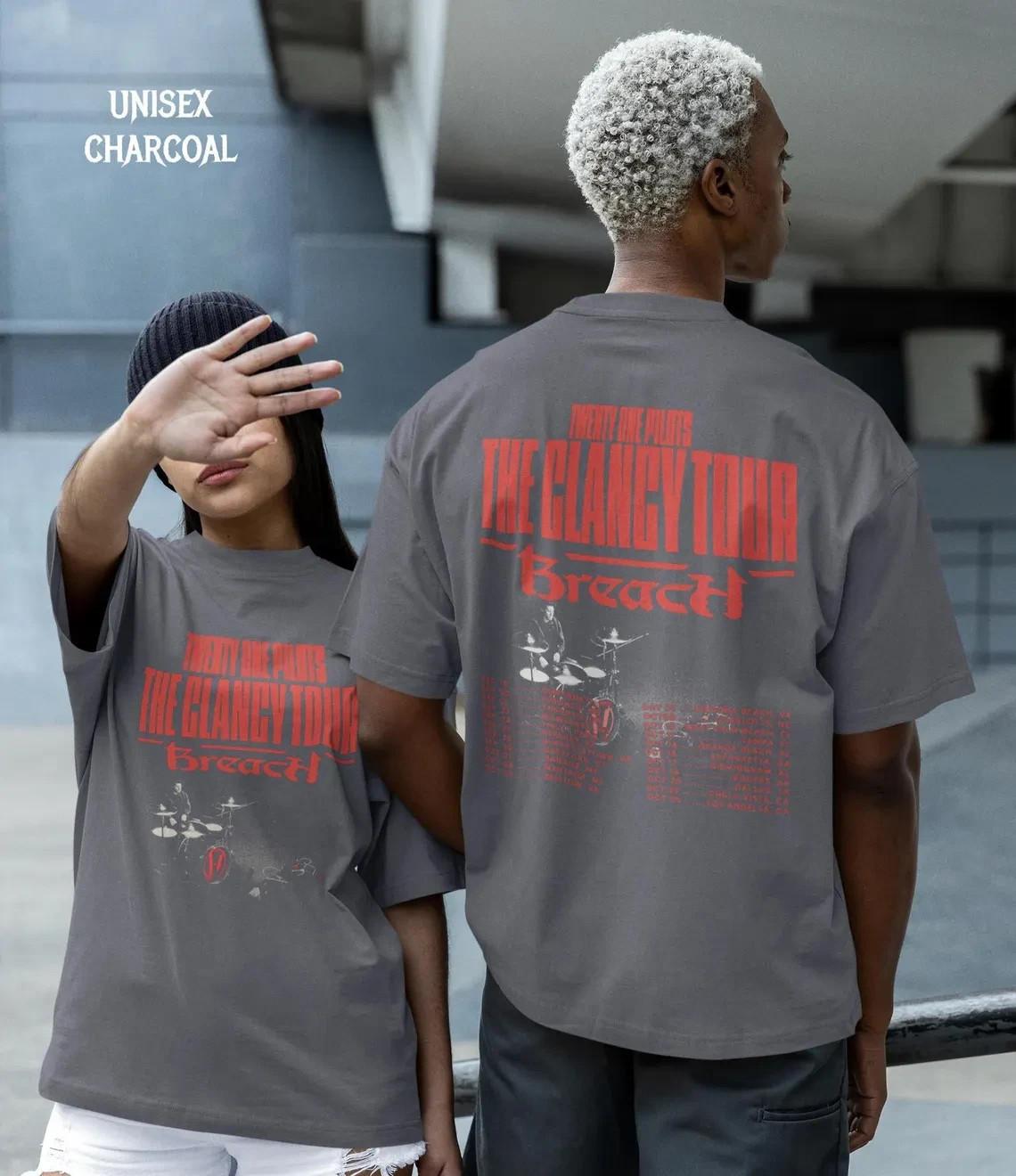 Twenty One Pilots The Clancy Tour Breach T Shirt Band Concert Tee -Rock Merch XXL