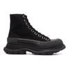 Botte à lacets avec semelle crantée Noir Femme 611706W4MV21000