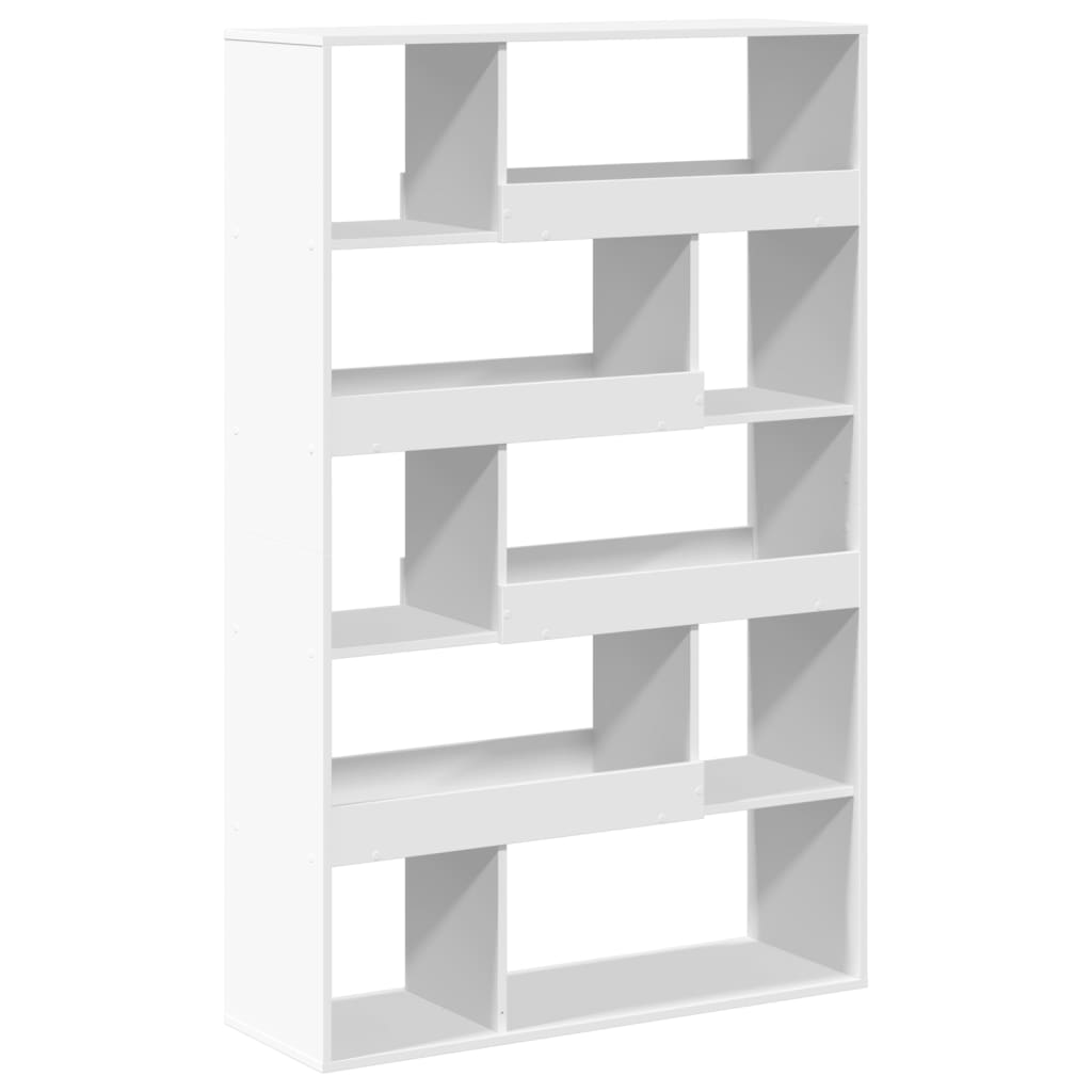 White Bookshelf 100 x 33 x 156.5 cm Engineered Wood