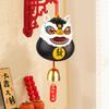 With Tassel/Bell Lion Dance Bell Decoration Plastics Car Rearview Mirror Pendant  Christmas Dolls