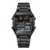 FOXBOX Men's Square Multifunctional Student Electronic Watch with Alarm and Waterproof Features
