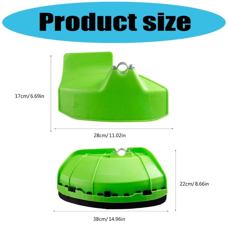All Season Mower Deflector Accessory Universal Fit For Residential Trimmers Shatterproof Recyclable Plastic Construction