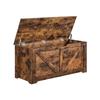 VASAGLE Storage Chest, Storage Bench, Blanket Box with 2 Safety Hinges, Shoe Storage Bench, Barn Style, 40 x 100 x 46 cm, for Hallway, Bedroom
