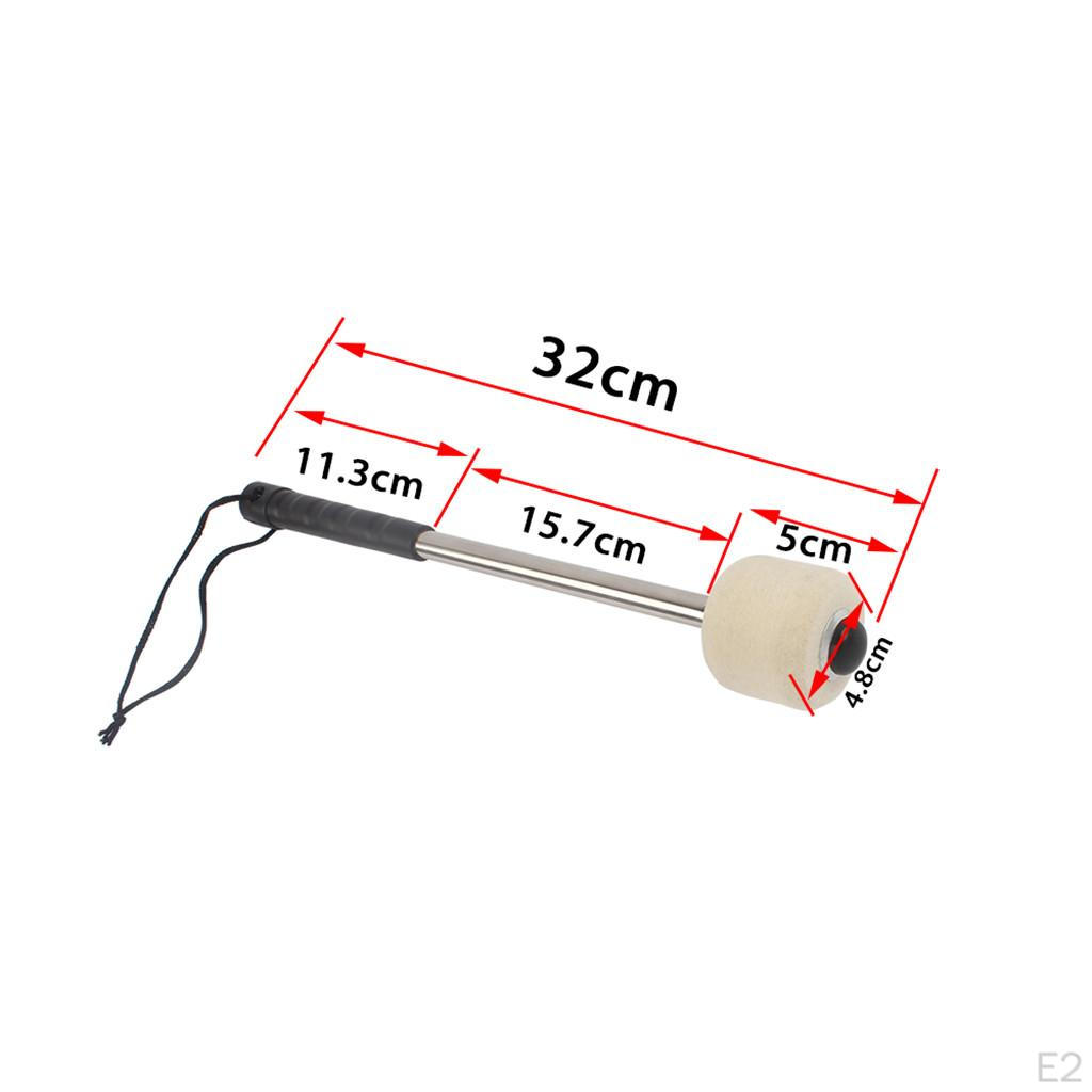 Durable Bass Drum Mallet Percussion Accessory for Marching Band