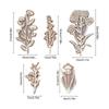 Scrapbooking Supplies Floral Stamps DIY Vintage Flower Floral Art Craft Stamps Exquisite Floral Art Craft Wooden Plant Stamp