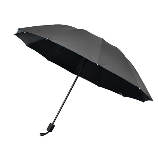 Ombrello Pieghevole Portatile a 12 Stecche, Leggero con Ampia Cupola per Sole e Pioggia, Antivento Protezione Solare UV, Ombrello da Viaggio per 2 Persone