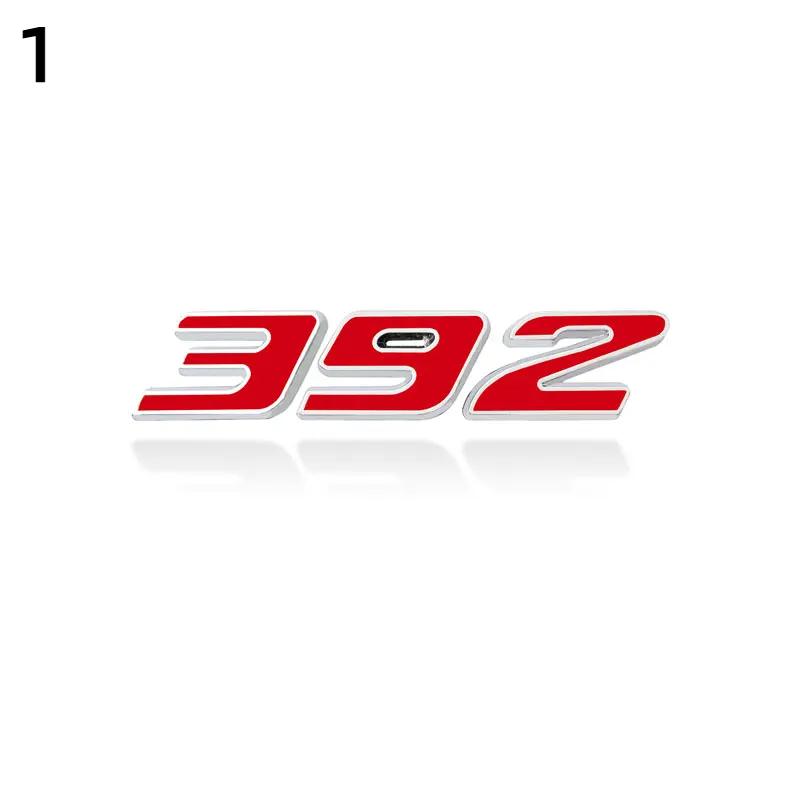 

Металлическая 3D-наклейка на автомобиль 392 345 6.4L, эмблема, боковая наклейка на крыло автомобиля, задний багажник, бампер, задняя наклейка для Hemi Charger Challenge 392-1