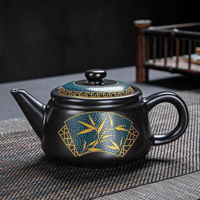 Shangqi Vergoldete Keramik-Gongfu-Teekanne